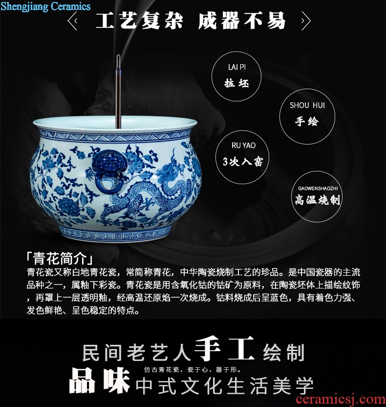 Jingdezhen ceramics vases, flower arranging is modern Chinese creative fashion home decoration sitting room place red