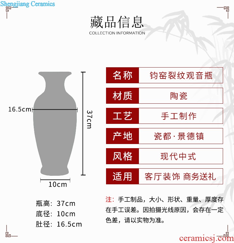 Jingdezhen porcelain vase furnishing articles on Chinese famous master hand-painted pot-bellied cans xi lintel tip home sitting room adornment