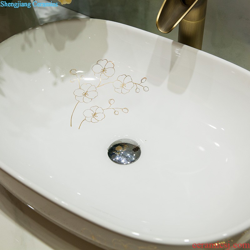 Koh larn, qi Jingdezhen ceramic toilet stage basin sink basin art basin sinks Waist drum flowers