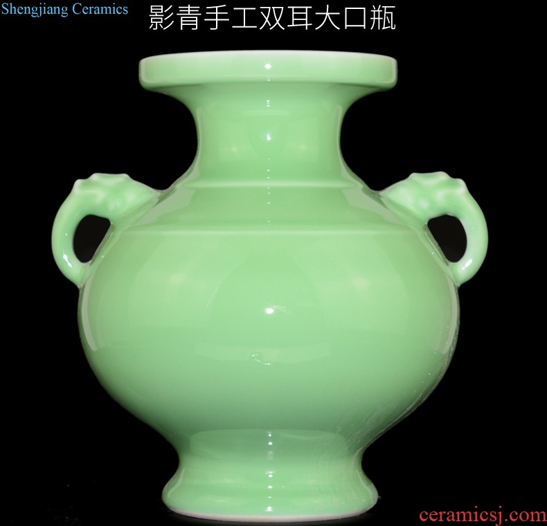 Jingdezhen ceramic smoked incense burner aromatherapy furnace large ancient longquan celadon tower joss stick for the Buddha temple supplies