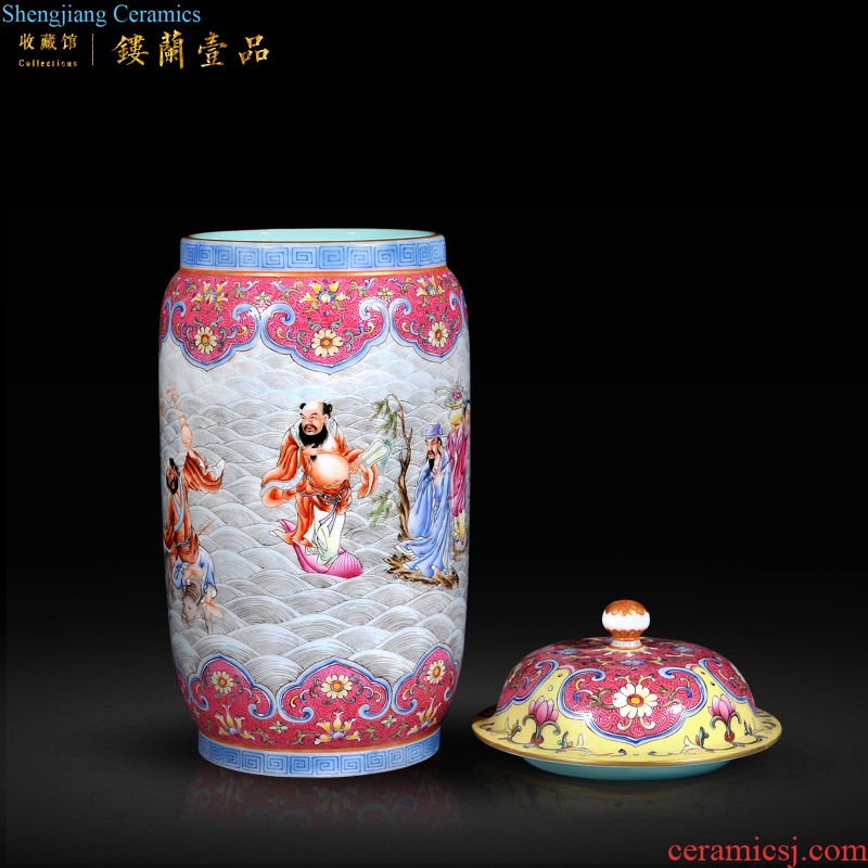 Jingdezhen ceramic antique Chinese style qianlong emperor kiln sharply glaze colour collection of gourd vases sitting room adornment furnishing articles