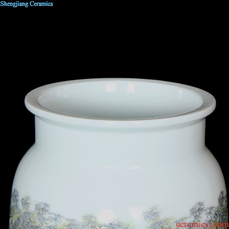 Yellow cb85 jingdezhen ceramics maxim gourd vases home furnishing articles wedding handicraft ornament