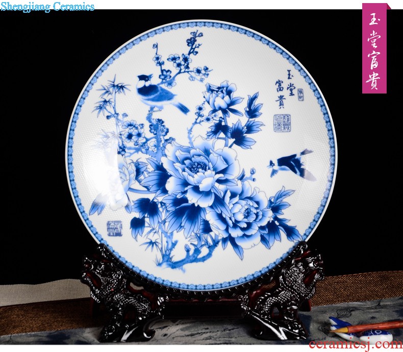 Jingdezhen ceramics famous hand-painted vases, flower arrangement Years more than the sitting room of Chinese style household adornment furnishing articles