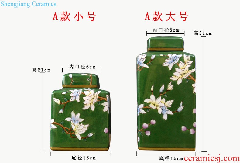 Jingdezhen blue and white porcelain ceramic pot receives the teahouse furnishing articles furnishing articles puer tea cake tea tea tea urn pu-erh tea