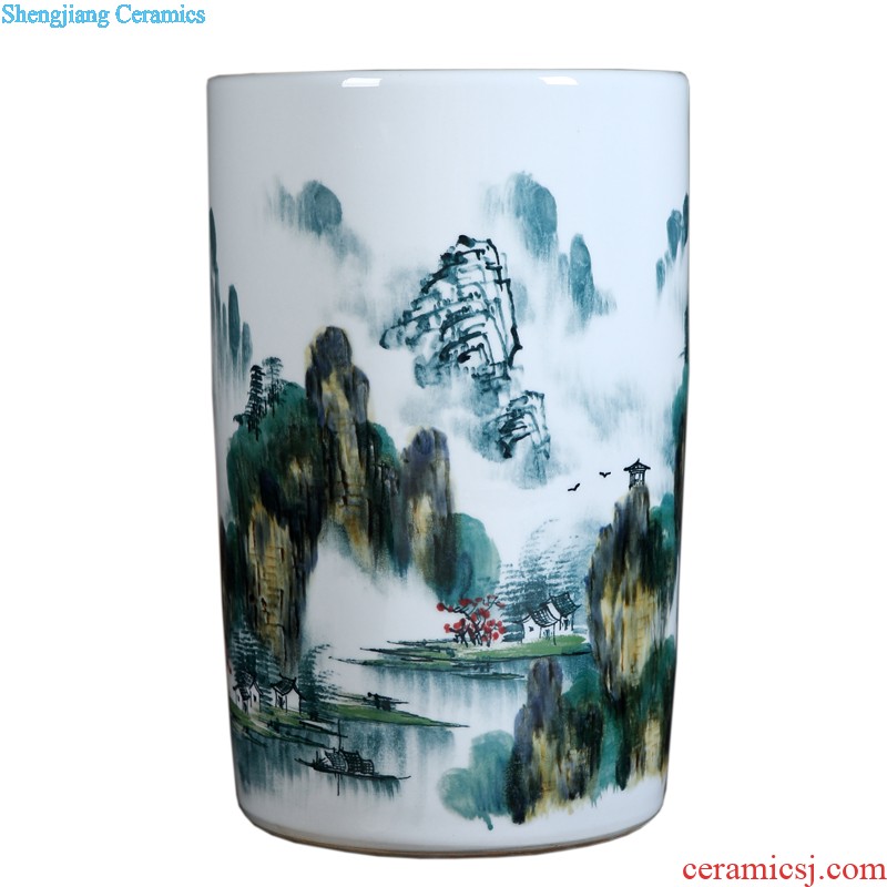 Jingdezhen ceramics furnishing articles hand-painted vases, flower arranging lucky bamboo sitting room porch decoration of Chinese style household ornament