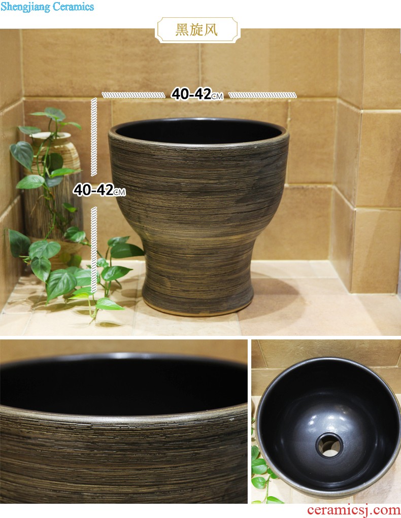 M beautiful ceramic basin one-piece lavabo trumpet the post you small family floor type lavatory basin of vertical column