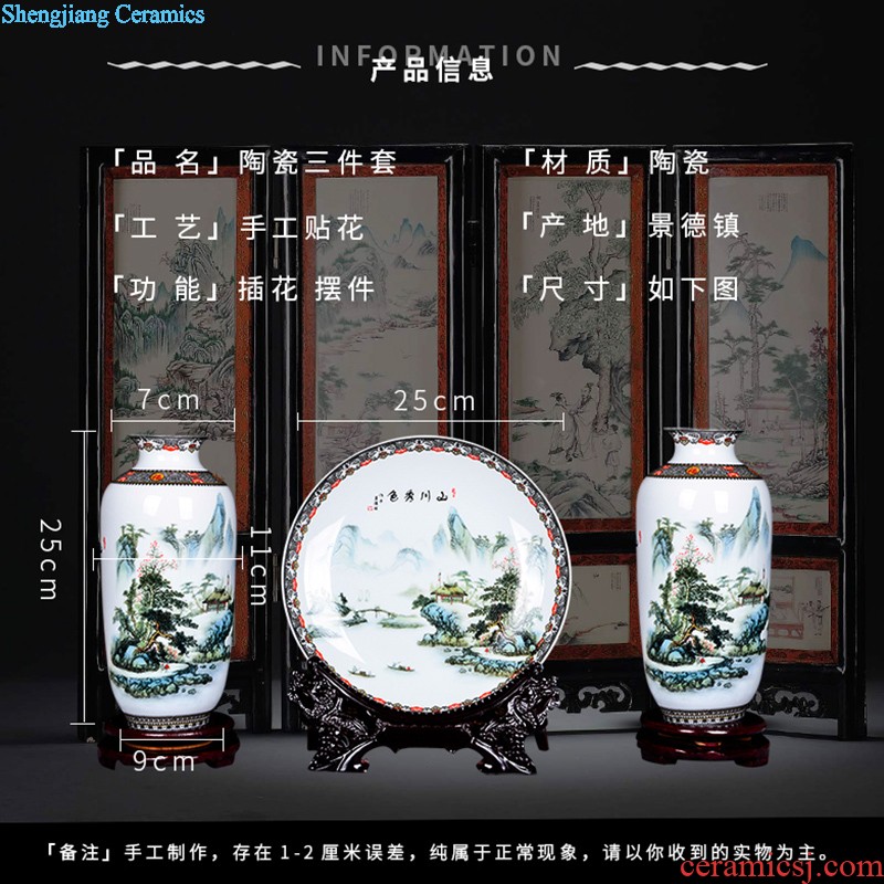 Antique blue-and-white porcelain yongzheng vases home sitting room adornment penjing collection jingdezhen ceramics process