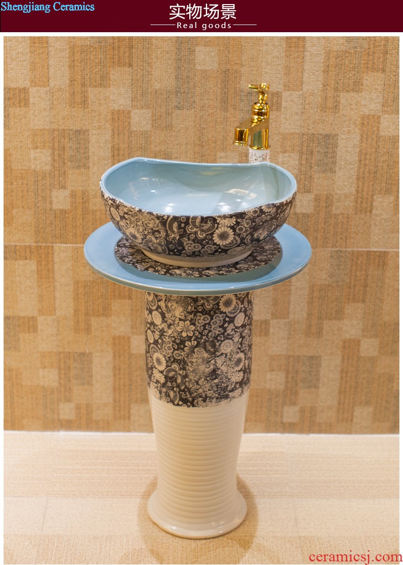 Koh larn, qi Jingdezhen ceramic toilet stage basin sink basin art lavatory petals Mr Wen