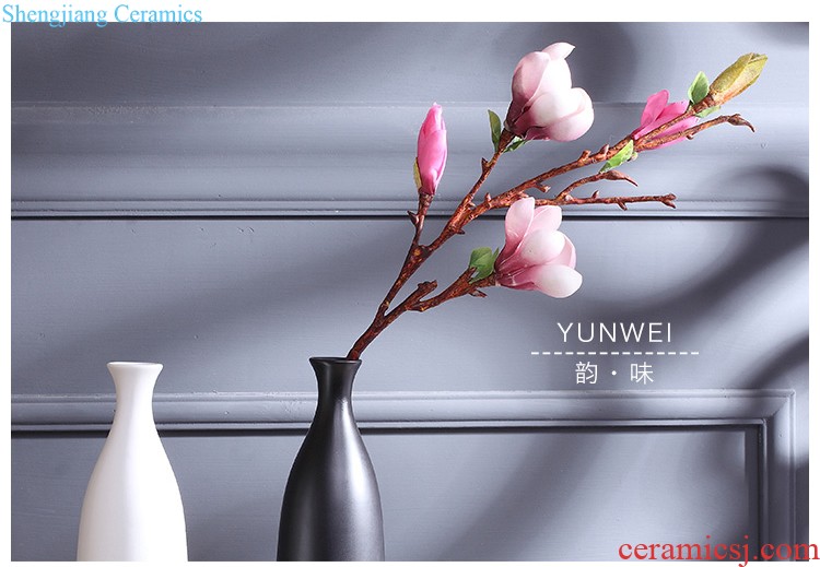 Jingdezhen ceramic vase hand-painted creative home furnishing articles small pure and fresh and dried flowers flower arrangement table soft adornment ornament