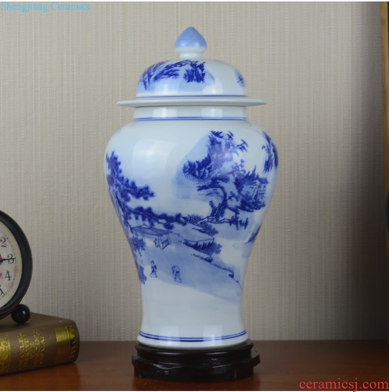 Jingdezhen ceramics vases, contemporary and contracted white paper down the small pure and fresh and small living room table furnishing articles ornaments