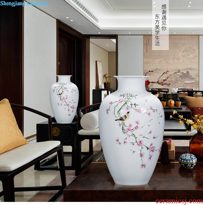 HC - 082 jingdezhen ceramics hand-painted peony of large vases, modern home sitting room decoration that occupy the home furnishing articles