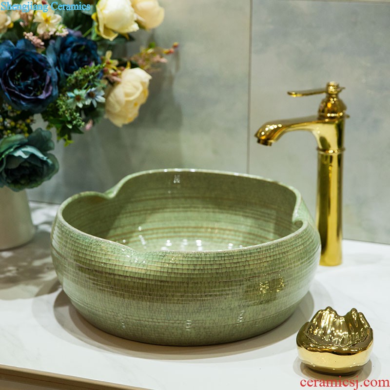 Koh larn lattice, jingdezhen ceramic toilet stage basin sink basin art lavatory waist drum lobules