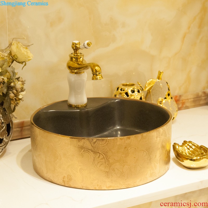 Koh larn, qi Increase the stage basin ceramic toilet lavabo that defend bath lavatory basin of art Straight thread sea