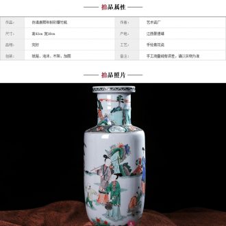 Jingdezhen ceramics vase furnishing articles Hand painted blue and white porcelain and large new Chinese style home sitting room adornment