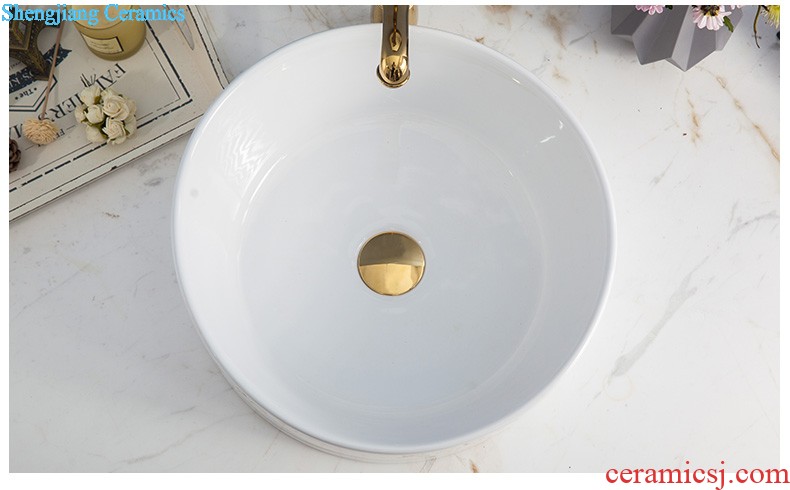 Koh larn, qi stage basin to jingdezhen ceramic lavabo that defend bath lavatory basin art