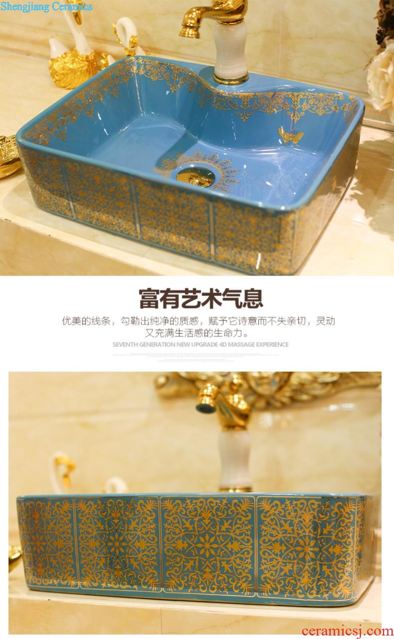 The package mail on bonsai, ceramic lavabo that defend bath lavatory basin art basin waist drum the colour it is