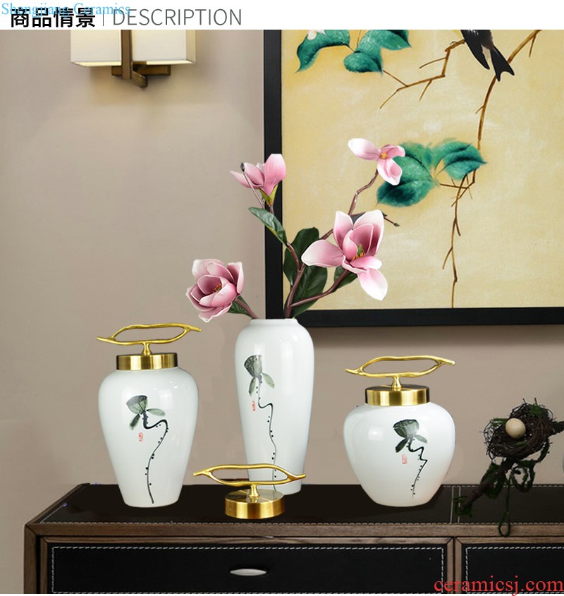 Jingdezhen ceramic vase variable blue sitting room household act the role ofing is tasted furnishing articles of modern creative arts porcelain arts and crafts