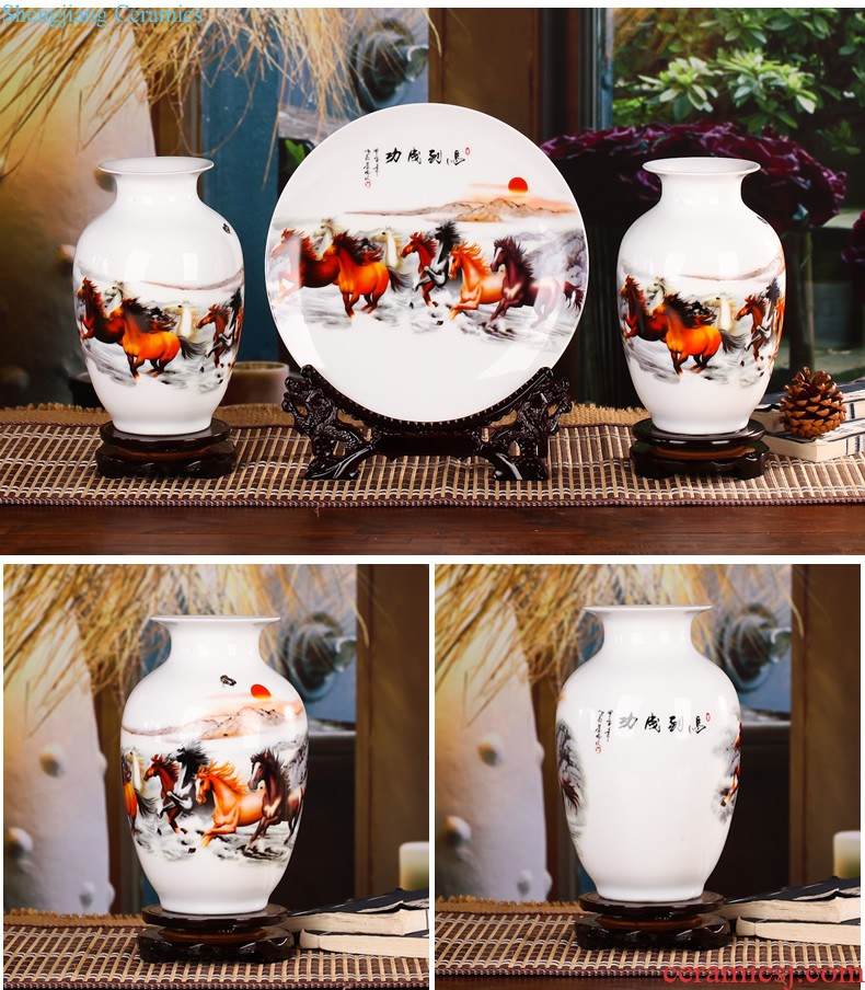 North European ceramic vase ins flamingos wind dried flowers hydroponics living room table flower arrangement home furnishing articles