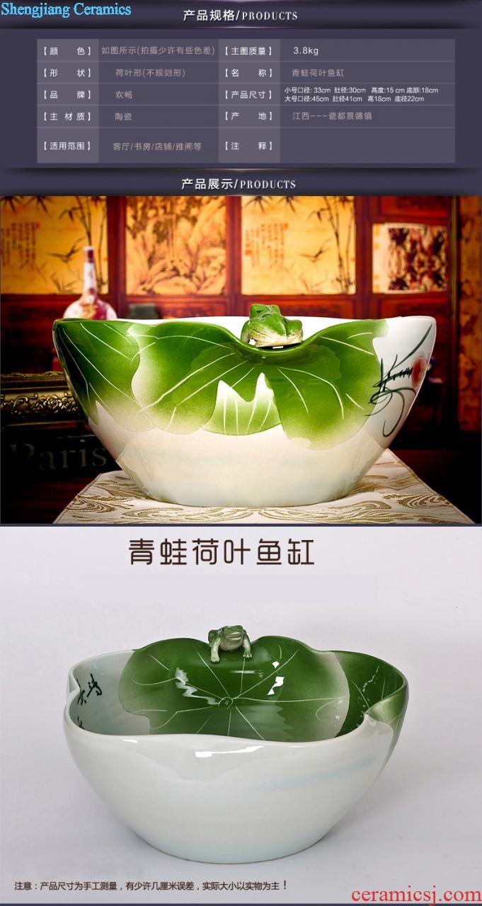 Z025 jingdezhen chinaware paint edge bone China prosperous decorative plate of the sitting room adornment is placed large