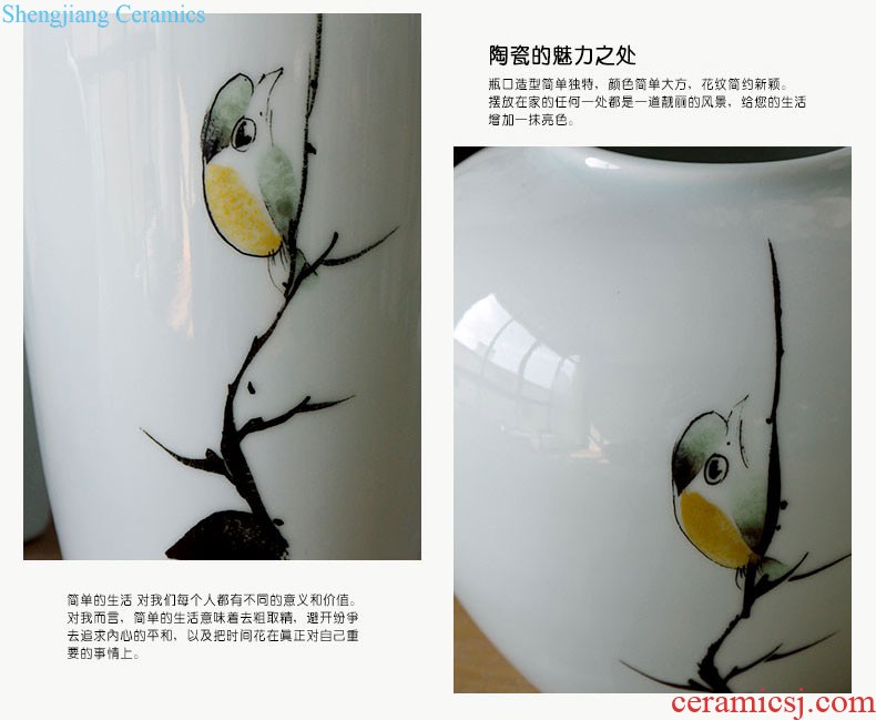 Jingdezhen ceramic small place mackerel fish swim world 】 【 The water can float a desktop lovely ornament