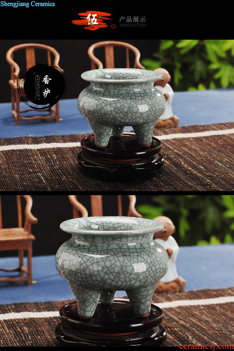 Of 264 hand-painted porcelain jingdezhen ceramics youligong vase Household China antique wooden frame suits