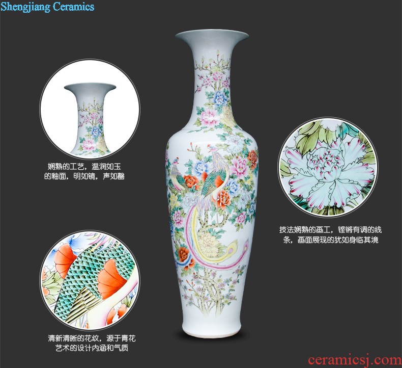 Z047 archaize of jingdezhen ceramics kiln crack vase household decoration decoration decoration large living room