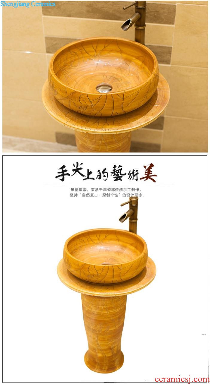 Koh larn, qi stage basin ceramic lavabo European marble bathroom art basin oval lavatory basin