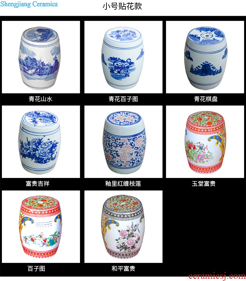 Jingdezhen ceramic masters hand draw much luck powder enamel vase Chinese classical home sitting room adornment is placed