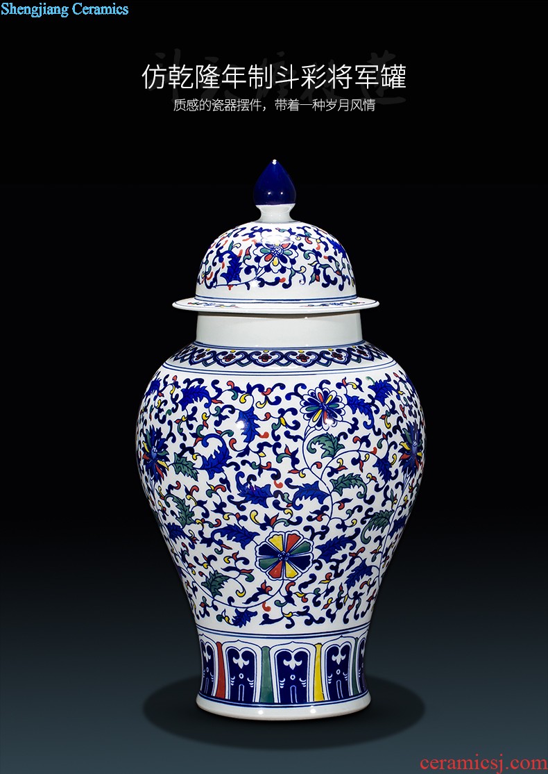 Jingdezhen ceramics famous hand-painted vases furnishing articles furnishing articles sabingga sukdun dergici jimbi Chinese style porch ark sitting room adornment