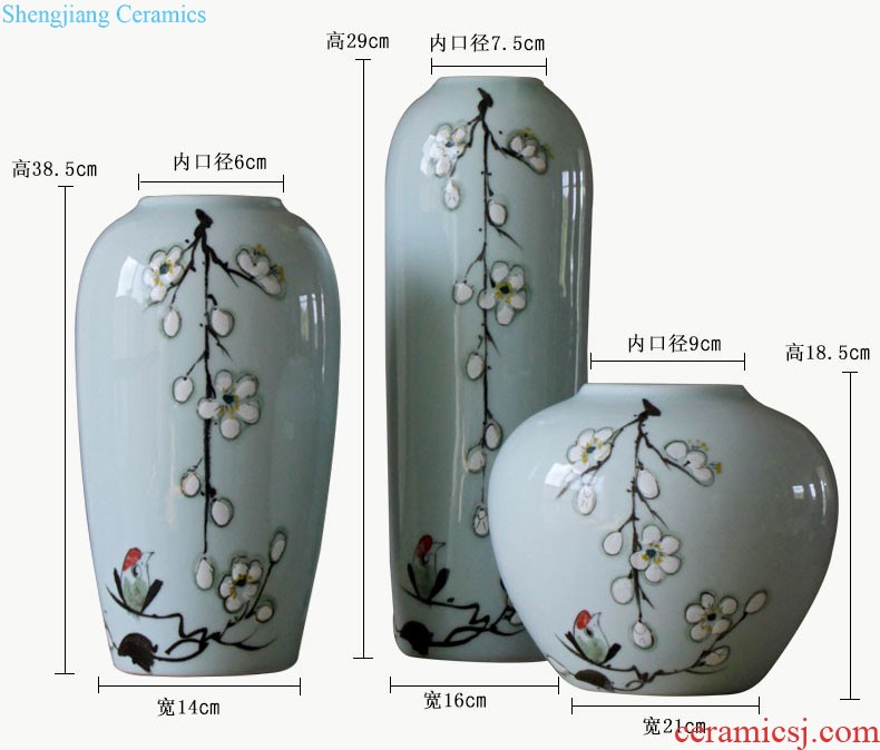 The wind restoring ancient ways beauty picturesque ceramic vases, ceramic furnishing articles Household act the role ofing is tasted furnishing articles ceramic vases, soft adornment