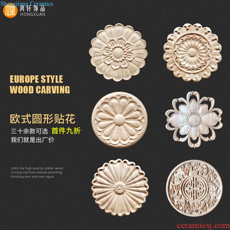 European-style solid wood furniture feet of carve patterns or designs on woodwork tooth edge ark adornment baffle plate tea table legs solid wood apron coaming skirt