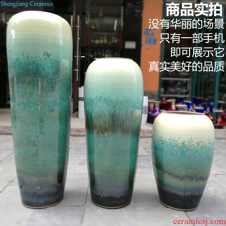 Jingdezhen ceramics General celadon pot vase New Chinese style example room sitting room household soft adornment is placed