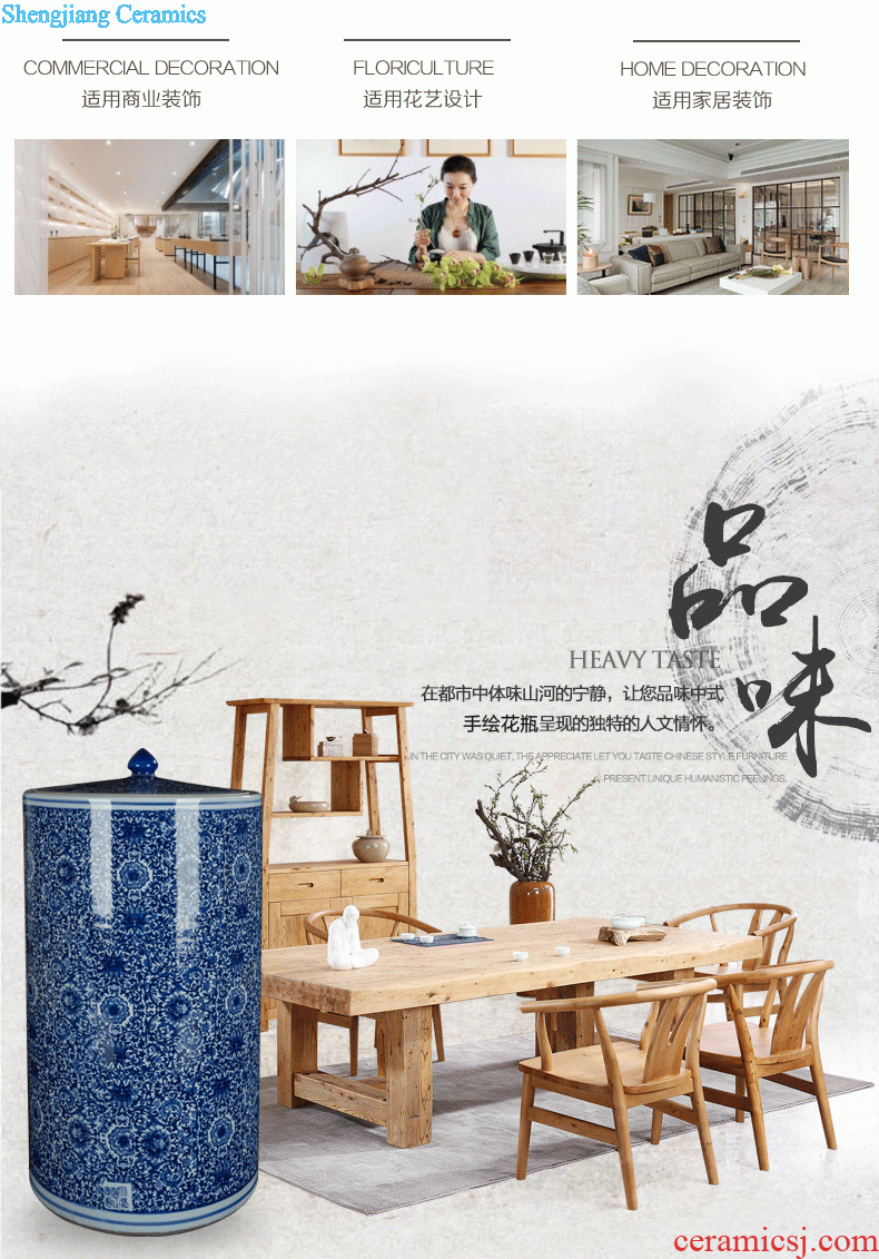 Sitting room be born 274 jingdezhen ceramics vase contemporary and contracted household adornment handicraft decoration furnishing articles