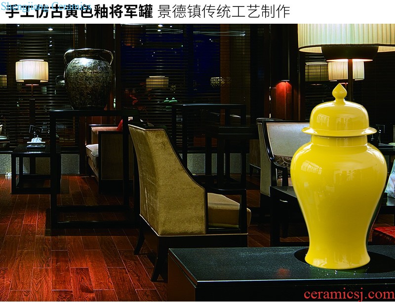 European furnishing articles of jingdezhen ceramic vase contracted and contemporary creative sitting room of the white flower arrangement, three-piece decorations