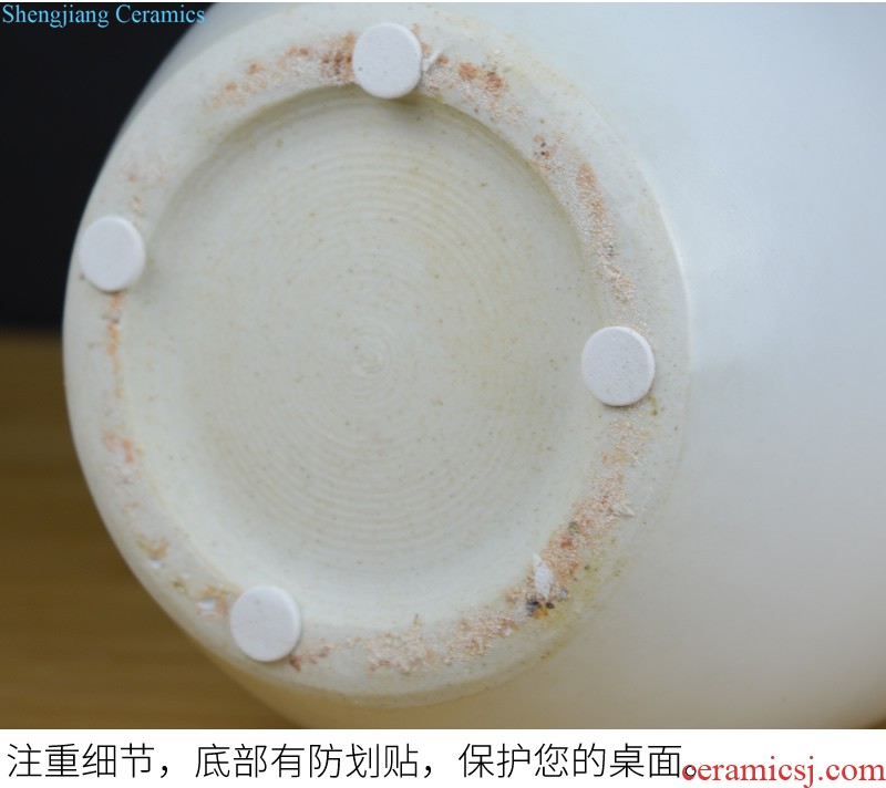 Jingdezhen ceramics Archaize kiln on green glaze vase sitting room of Chinese style restoring ancient ways household act the role ofing is tasted furnishing articles