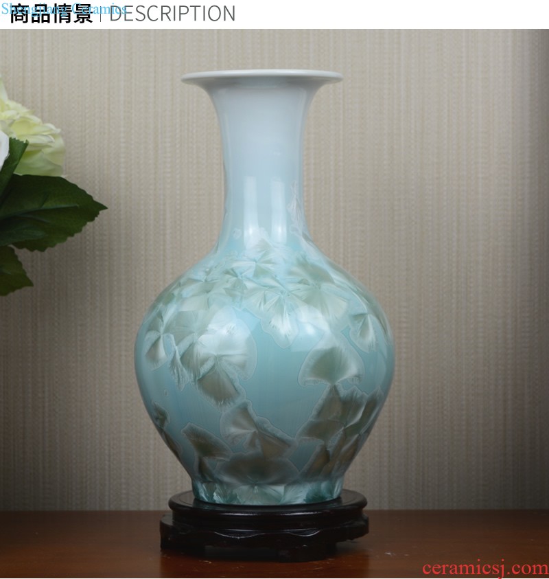 Jingdezhen ceramics Hollow out of blue and white porcelain vase restoring ancient ways The sitting room creative Chinese style household adornment furnishing articles