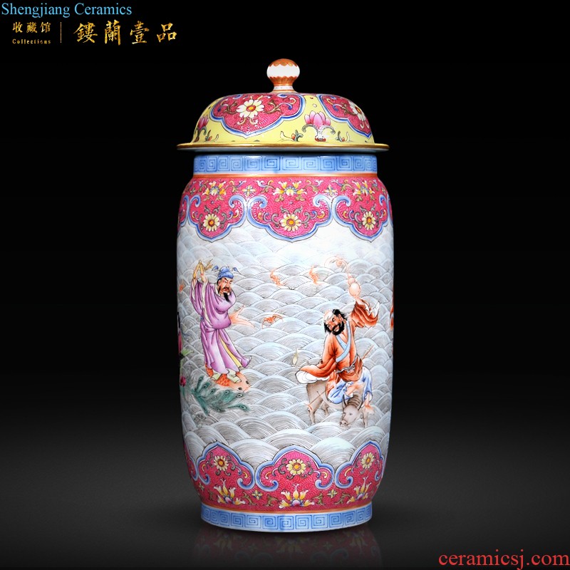 Jingdezhen ceramic antique Chinese style qianlong emperor kiln sharply glaze colour collection of gourd vases sitting room adornment furnishing articles