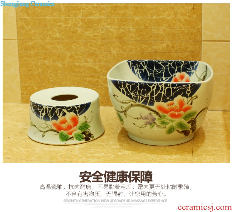 Koh larn, qi increase of jingdezhen ceramic toilet lavabo that defend bath lavatory art basin gold flipping