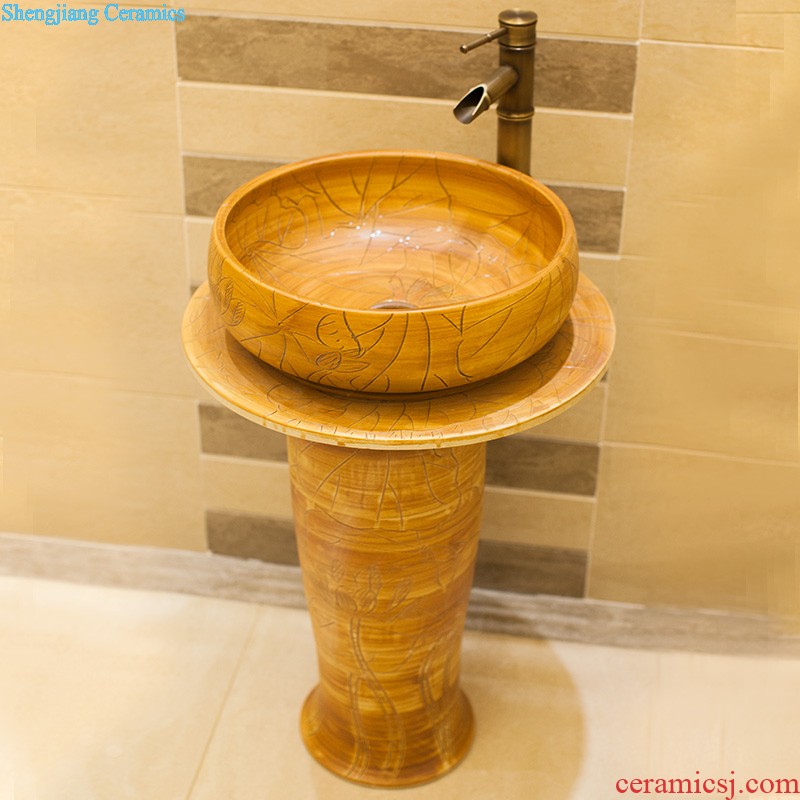 Koh larn, qi stage basin ceramic lavabo European marble bathroom art basin oval lavatory basin