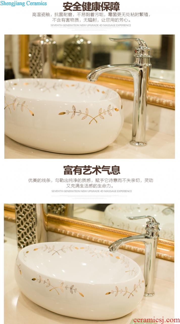 The package mail on bonsai, ceramic lavabo that defend bath lavatory basin art basin square delicate and charming rose