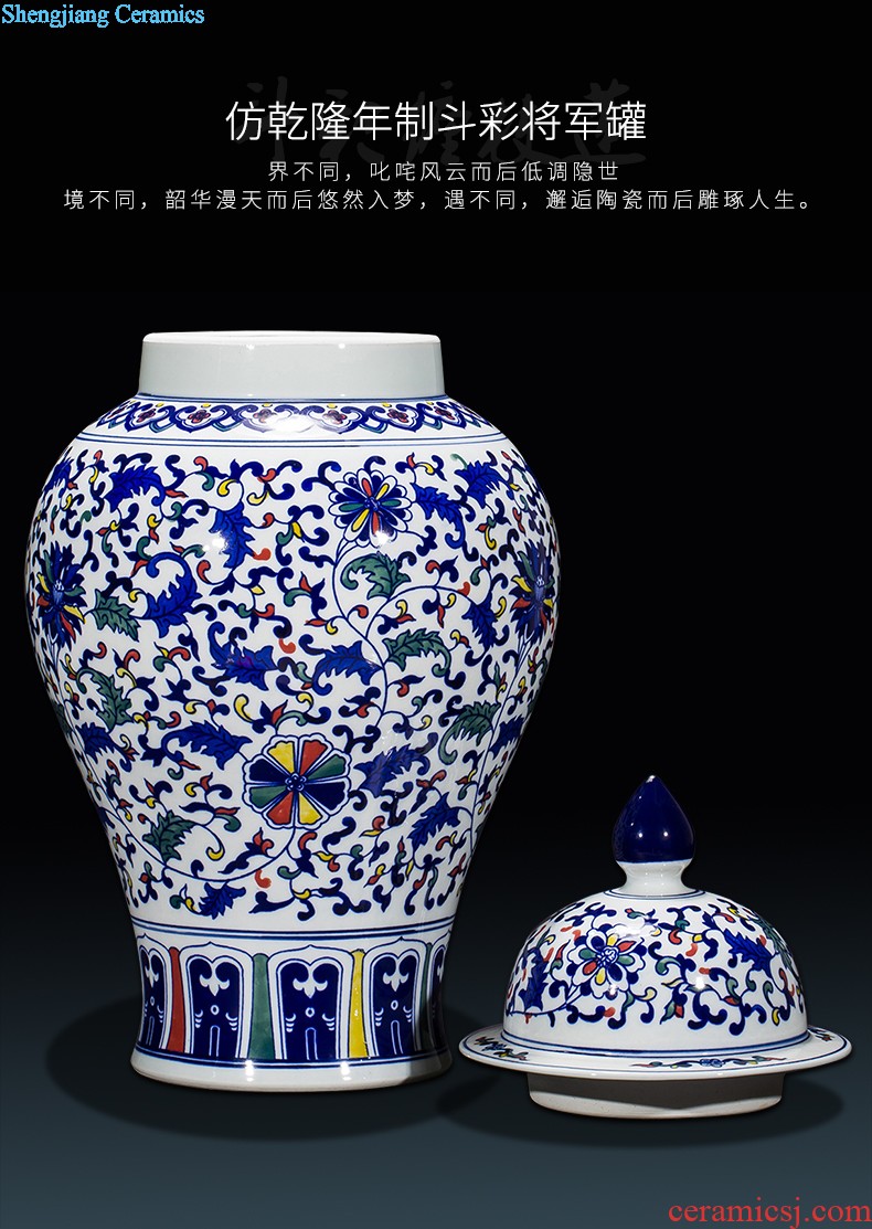 Jingdezhen ceramics famous hand-painted vases furnishing articles furnishing articles sabingga sukdun dergici jimbi Chinese style porch ark sitting room adornment