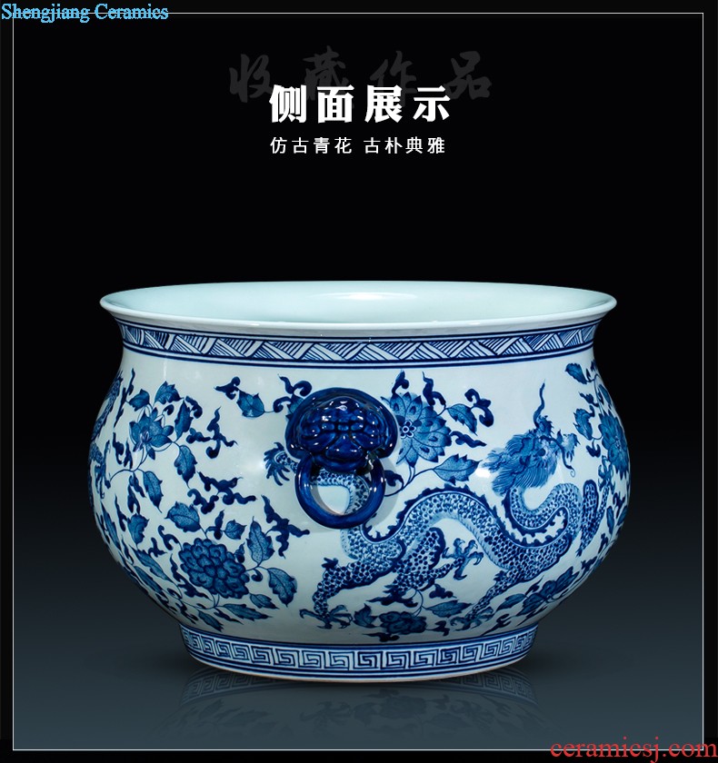 Jingdezhen ceramics vases, flower arranging is modern Chinese creative fashion home decoration sitting room place red