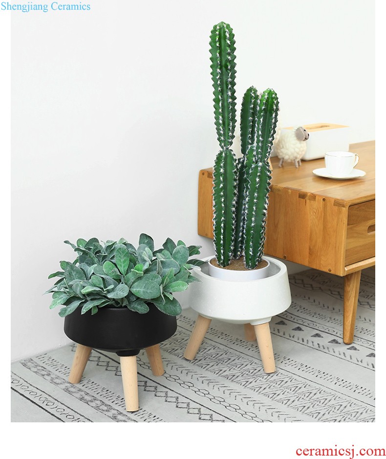 Nordic ceramic vase furnishing articles creativity thread design wind flower implement living room table flower arranging interior decoration decoration