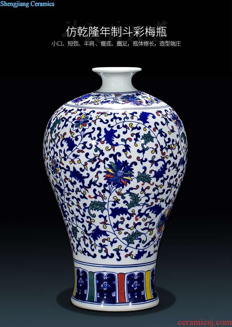 Jingdezhen ceramics famous hand-painted vases furnishing articles furnishing articles sabingga sukdun dergici jimbi Chinese style porch ark sitting room adornment