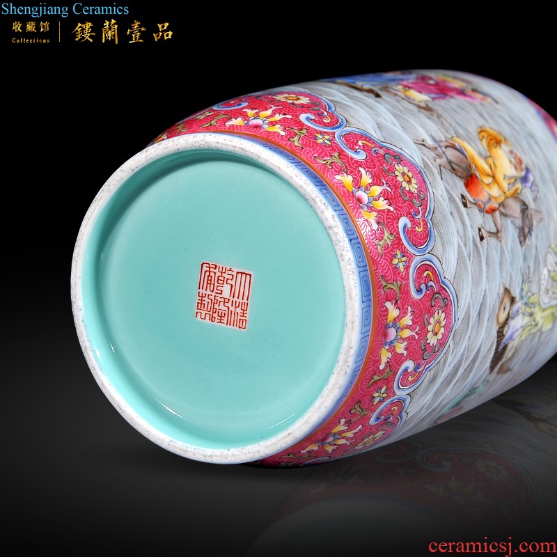 Jingdezhen ceramic antique Chinese style qianlong emperor kiln sharply glaze colour collection of gourd vases sitting room adornment furnishing articles