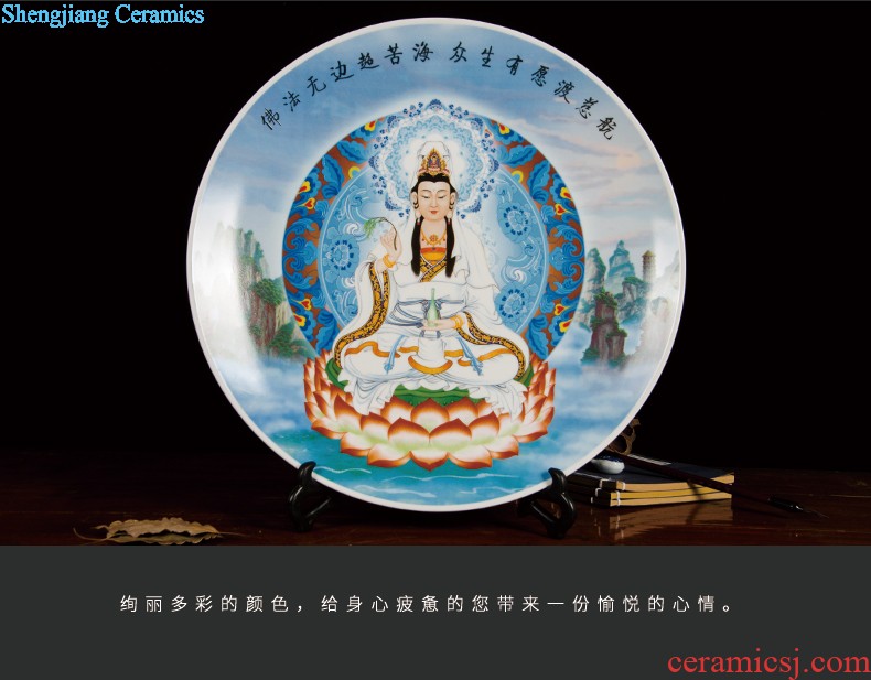 Hand-painted jinxiu blue and white porcelain is jingdezhen ceramics was sitting room of large vase villa furnishing articles opening gifts