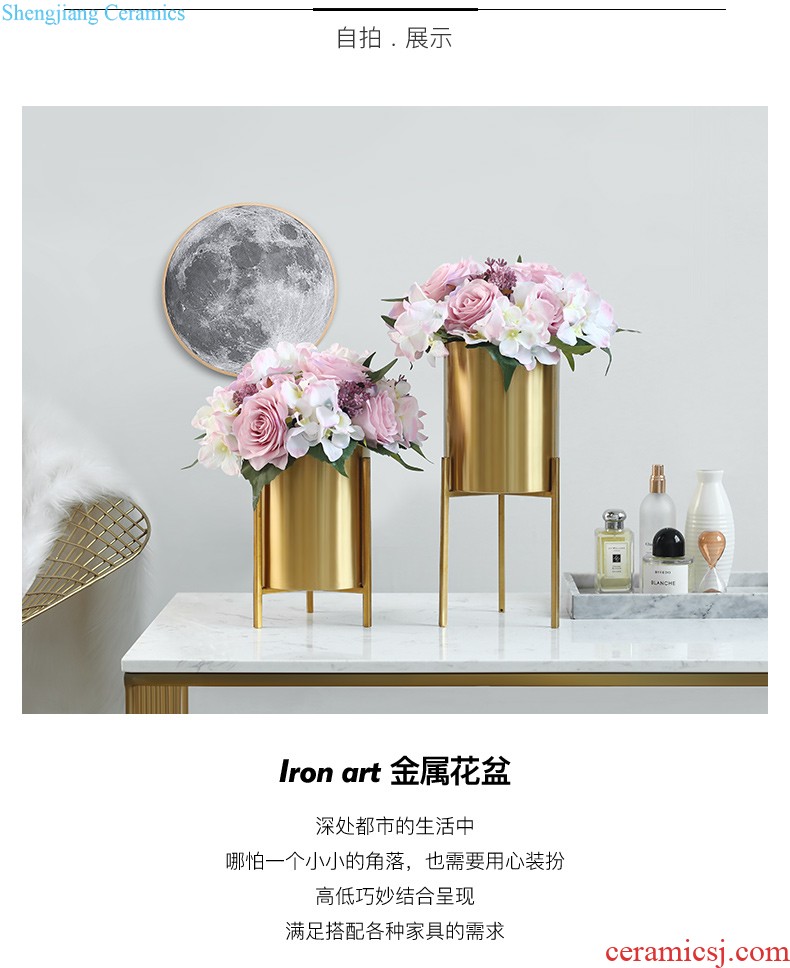 Mr Han mei Nordic contracted sitting room mesa ceramic simulation flower vase decoration ark creative Vienna furnishing articles