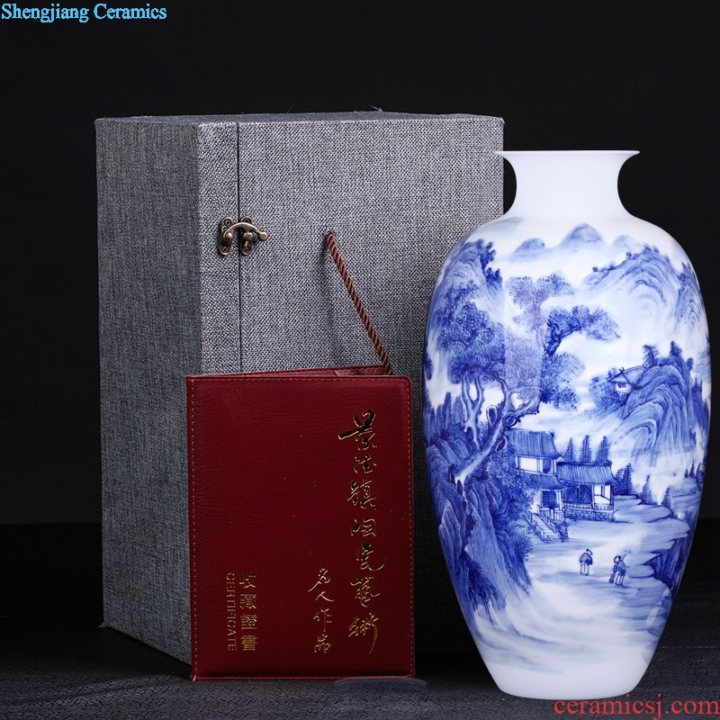 Jingdezhen ceramics Archaize principal colour enamel porcelain flower vases, flower adornment the celestial sphere furnishing articles