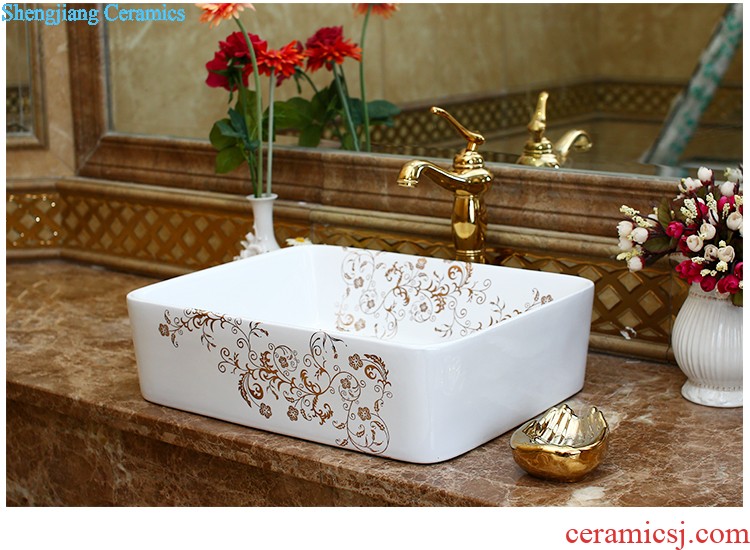 The package mail on bonsai, ceramic lavabo that defend bath lavatory basin art basin waist drum gardenia bloom