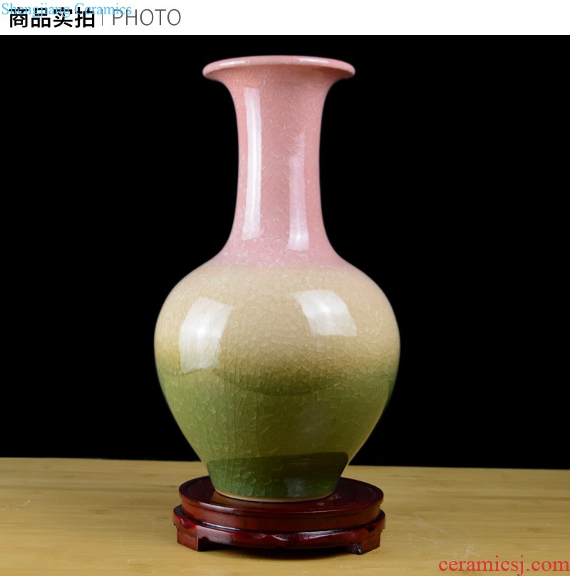 Jingdezhen European ceramic vase furnishing articles home sitting room TV ark dried flowers flower arrangement soft adornment porch decoration